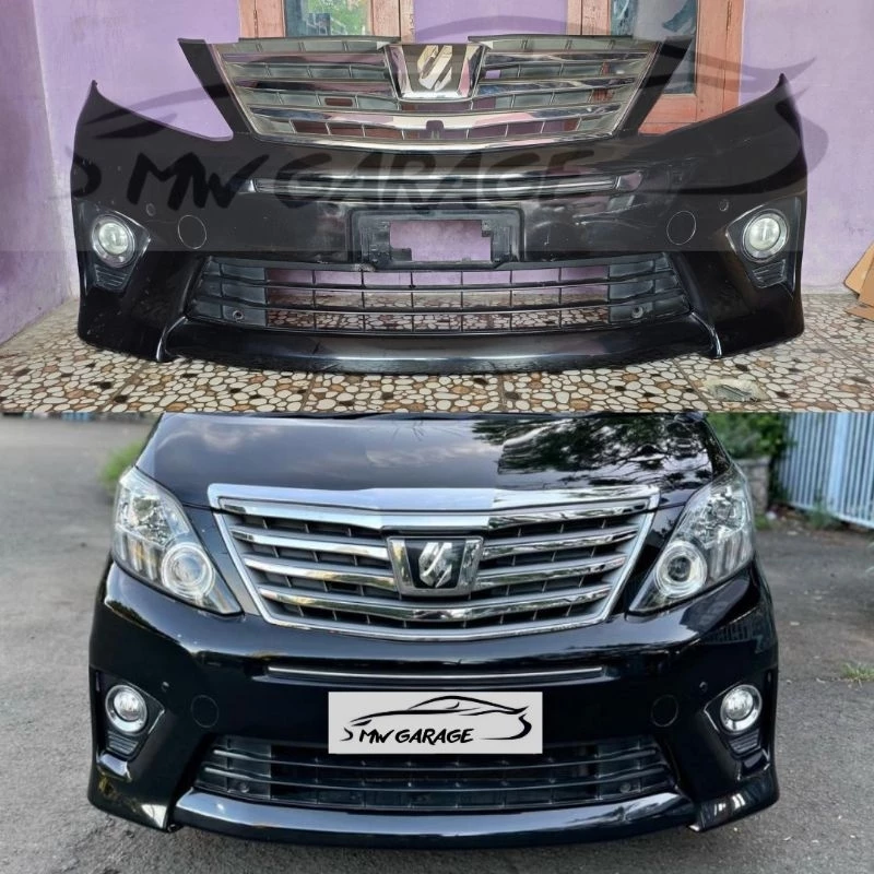 Bumper depan Alphard SC 2012 2013 2014 2015 Original Fullset