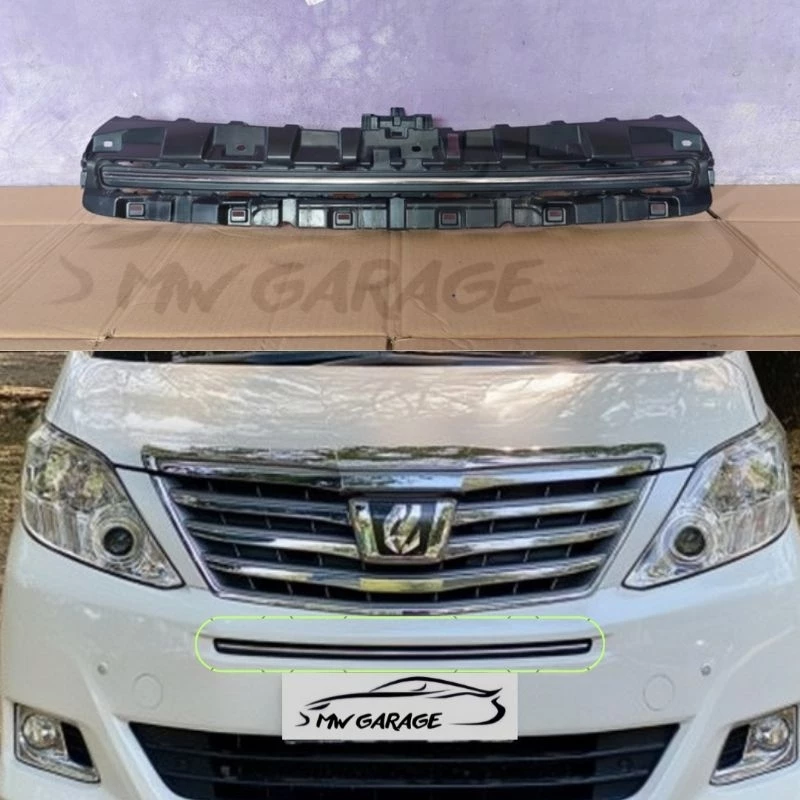 List Garnish bumper depan Alphard 2012 2013 2014 2015 Original