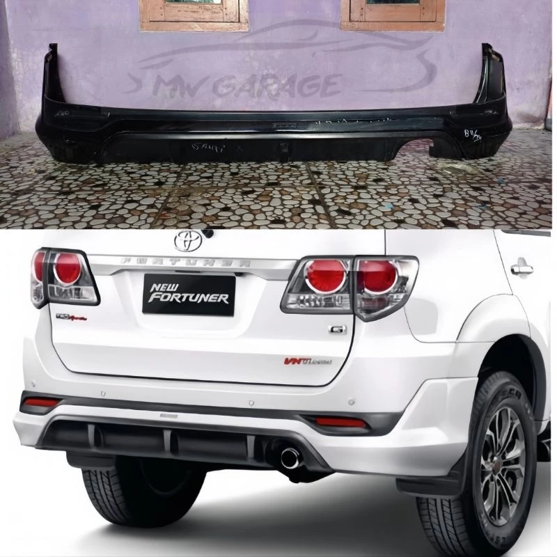 Bodykit belakang fortuner 2014 2015 TRD Set Diffuser